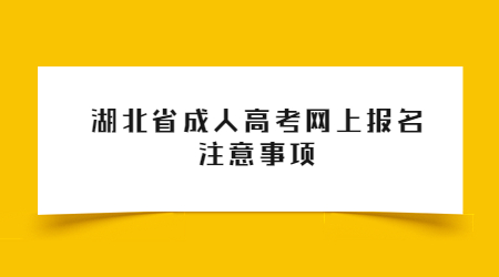 湖北省成人高考网上报名注意事项.jpg