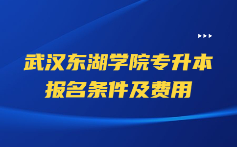 武汉东湖学院专升本报名条件及费用.jpg