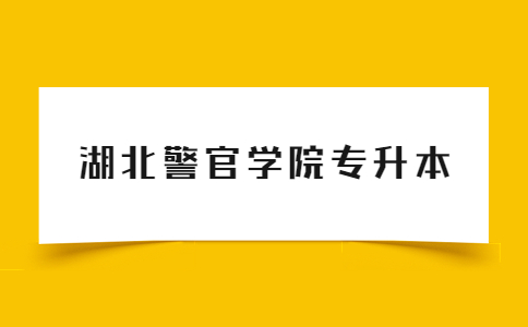 湖北警官学院专升本考试科目及教材