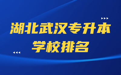 湖北武汉专升本学校排名
